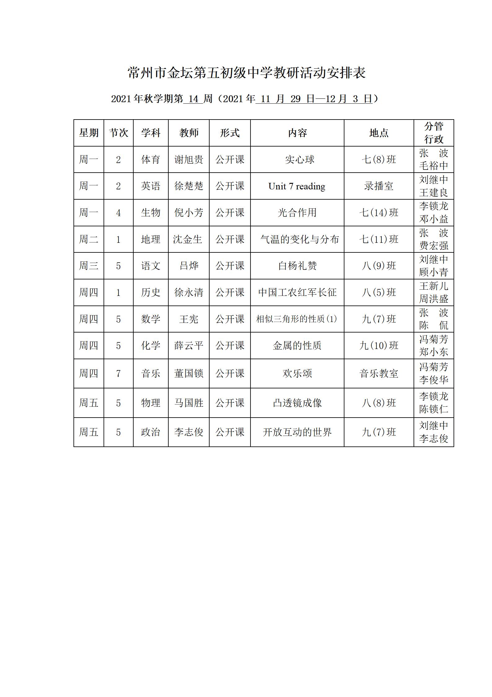 2021年秋学期第14周教研活动安排表.jpg