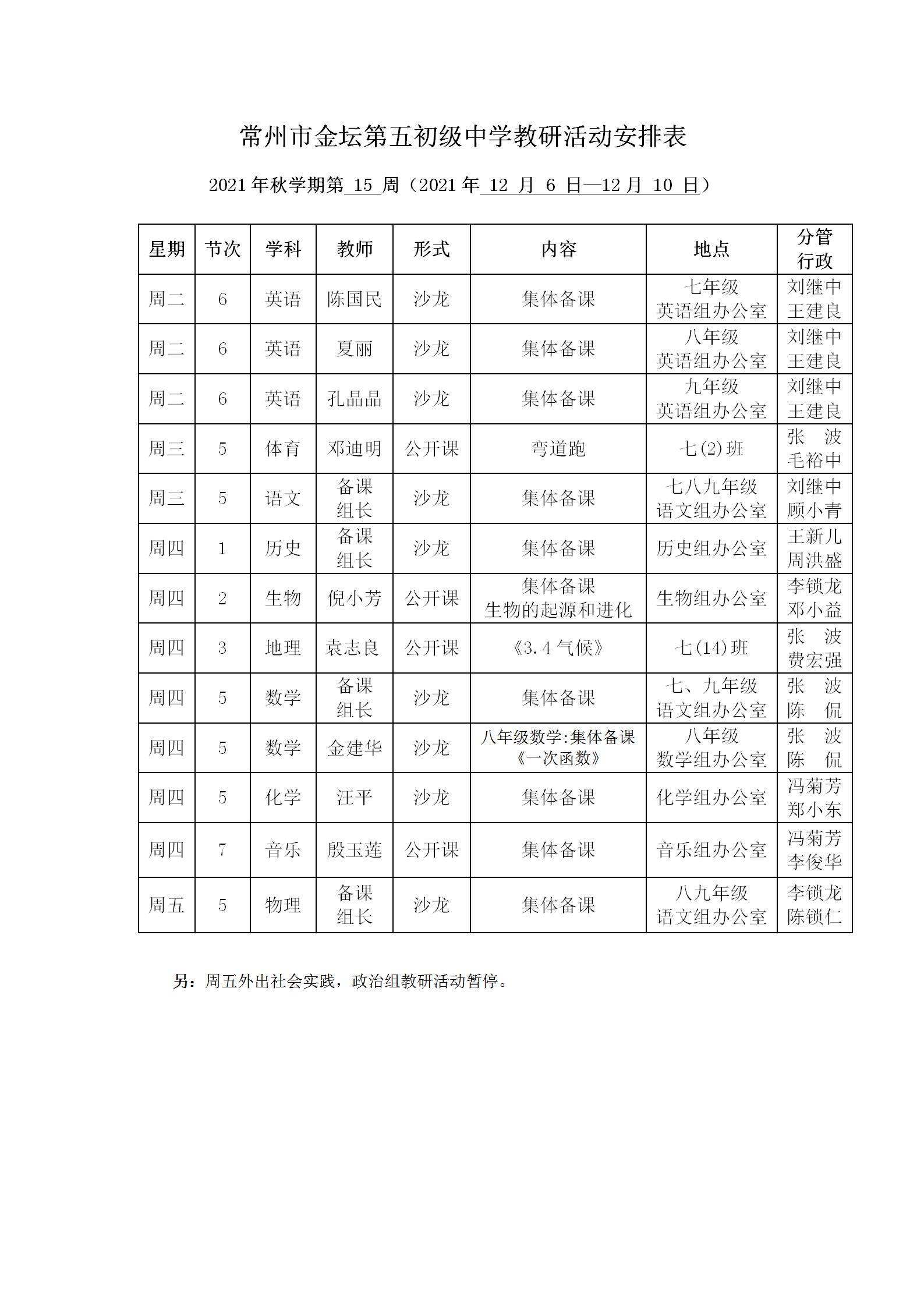 2021年秋学期第15周教研活动安排表.jpg