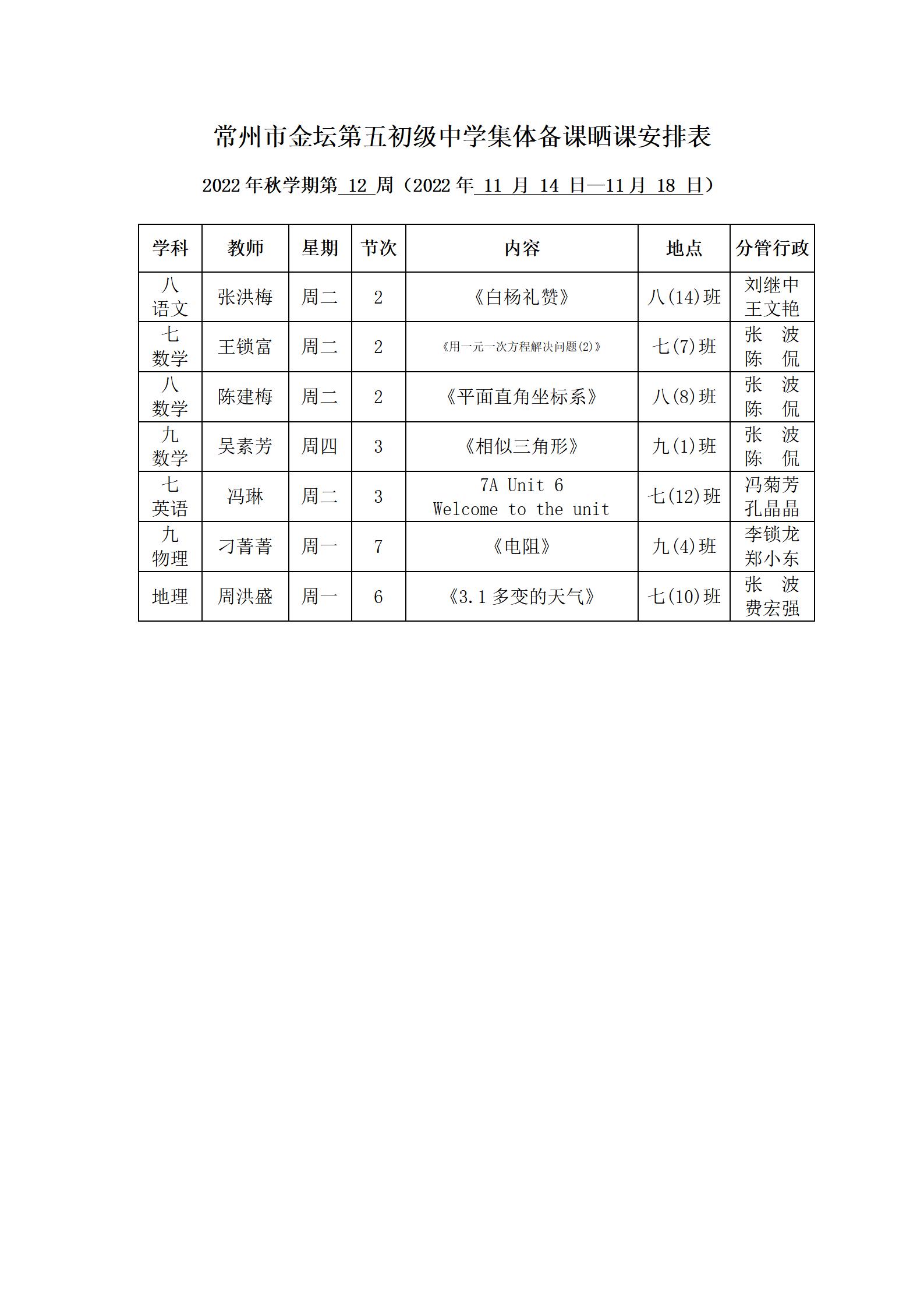 2022年秋学期第12周集体备课晒课安排表.jpg